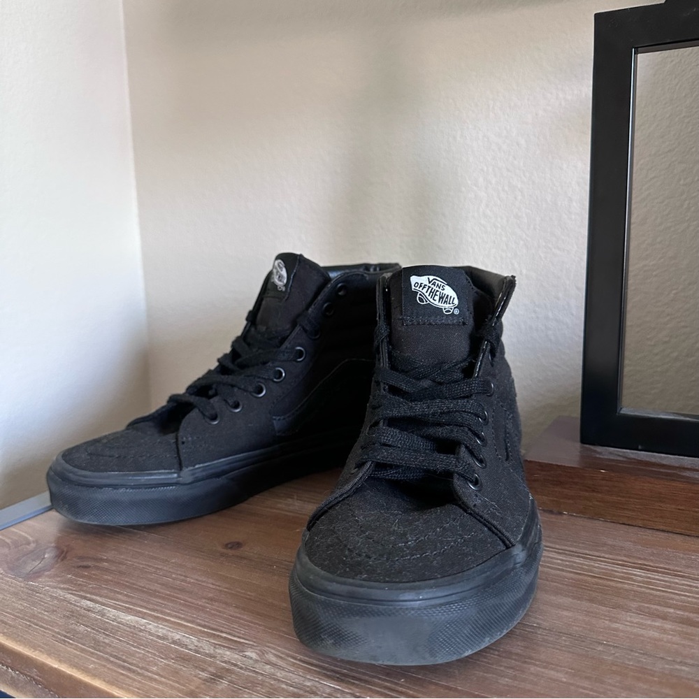 Vans Sk8-Hi 🛹 All Black Size 5.0 Mens